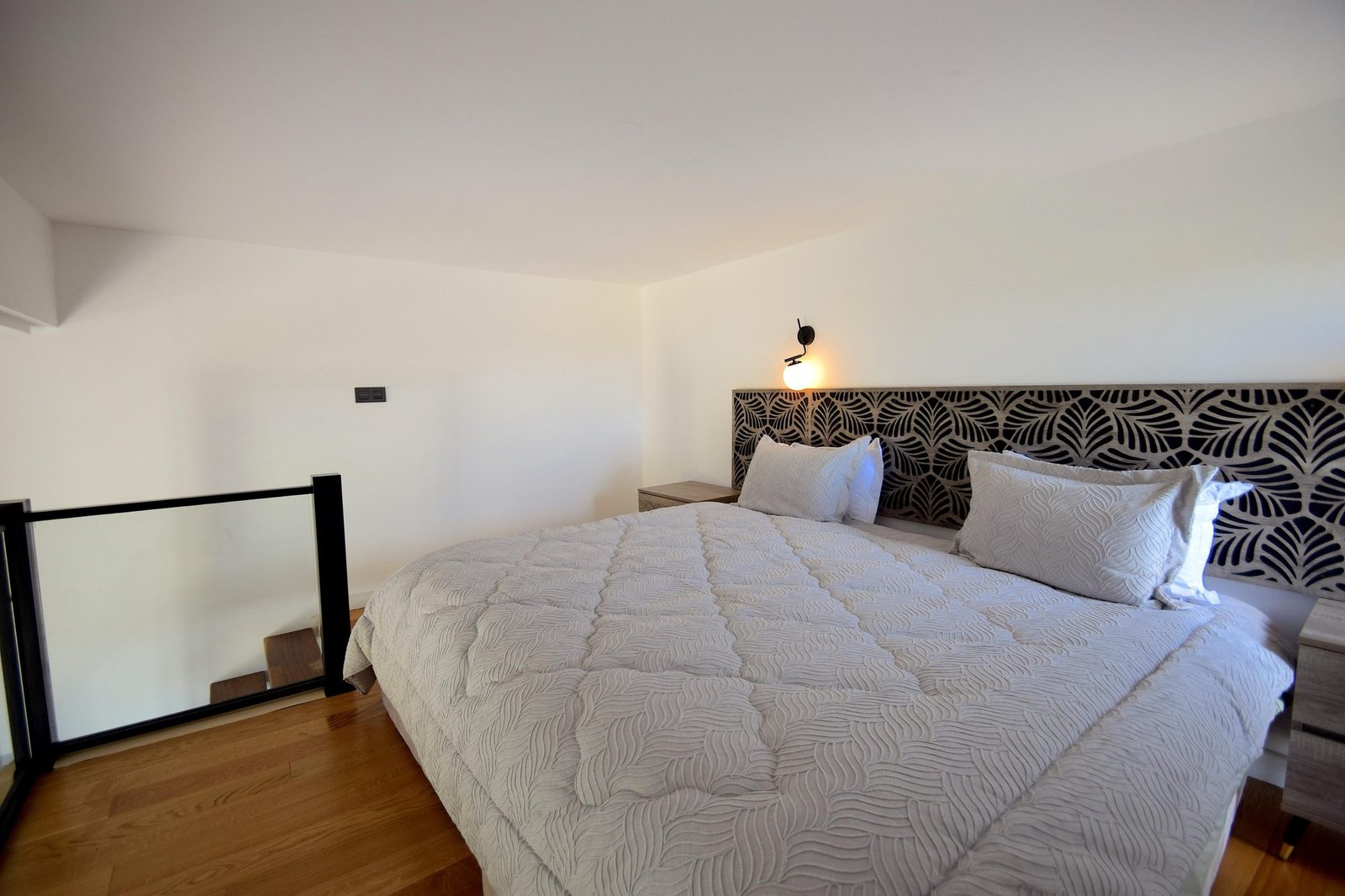 Chambre avec lit double, villa Octagon