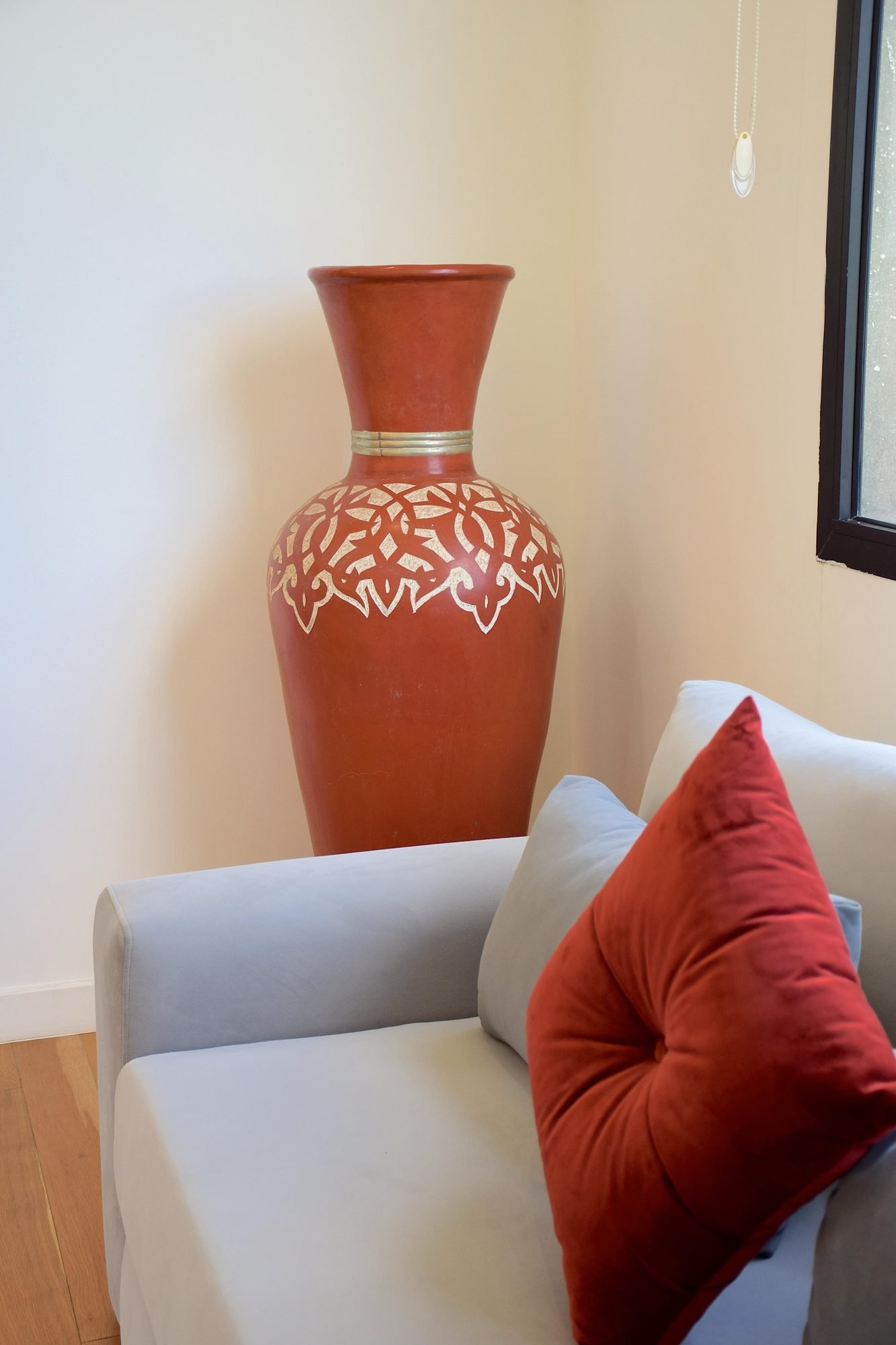 Détail de décoration dans un salon de la villa Octagon
